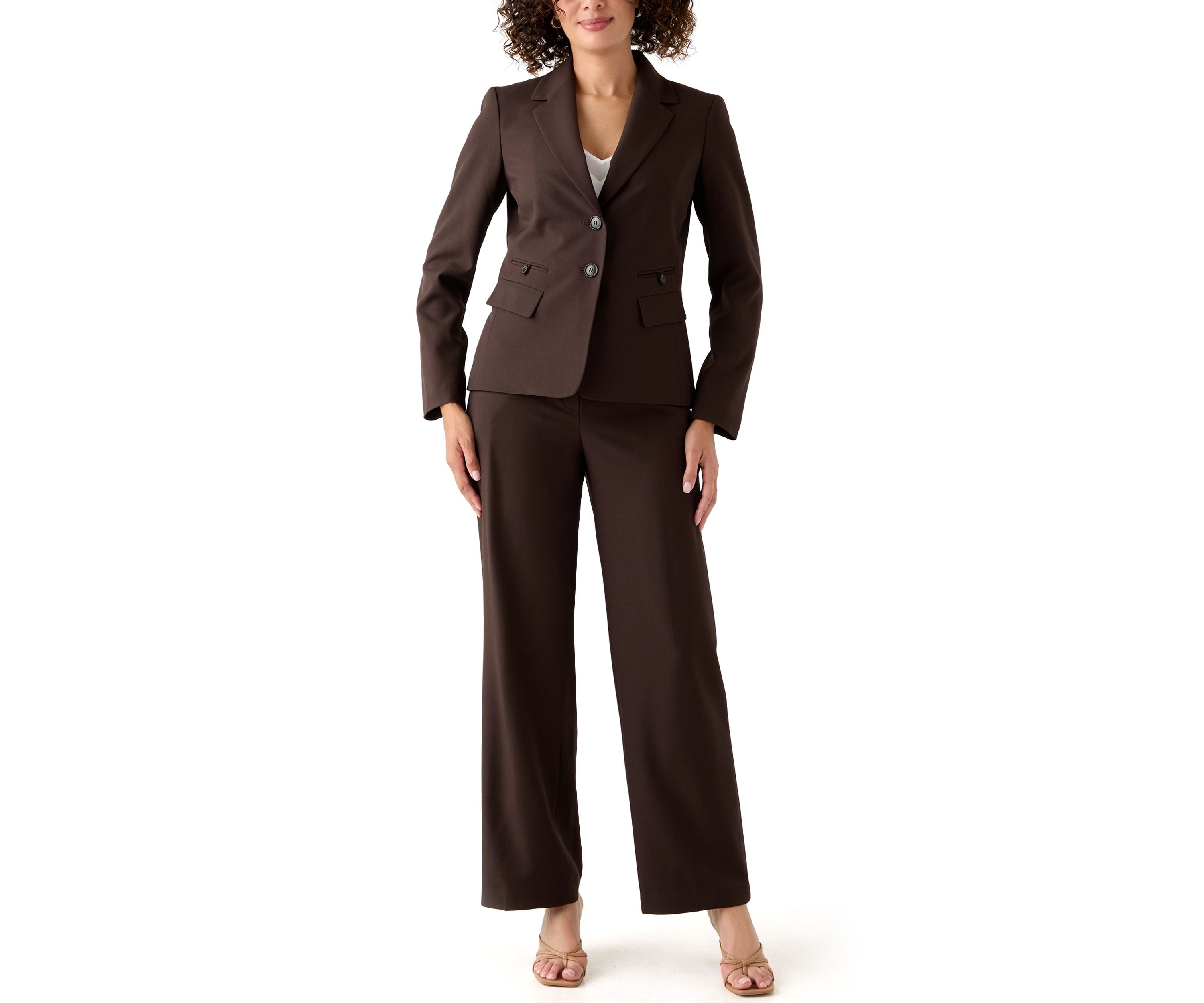 Four Pocket Jacket & Wide Leg Pant
