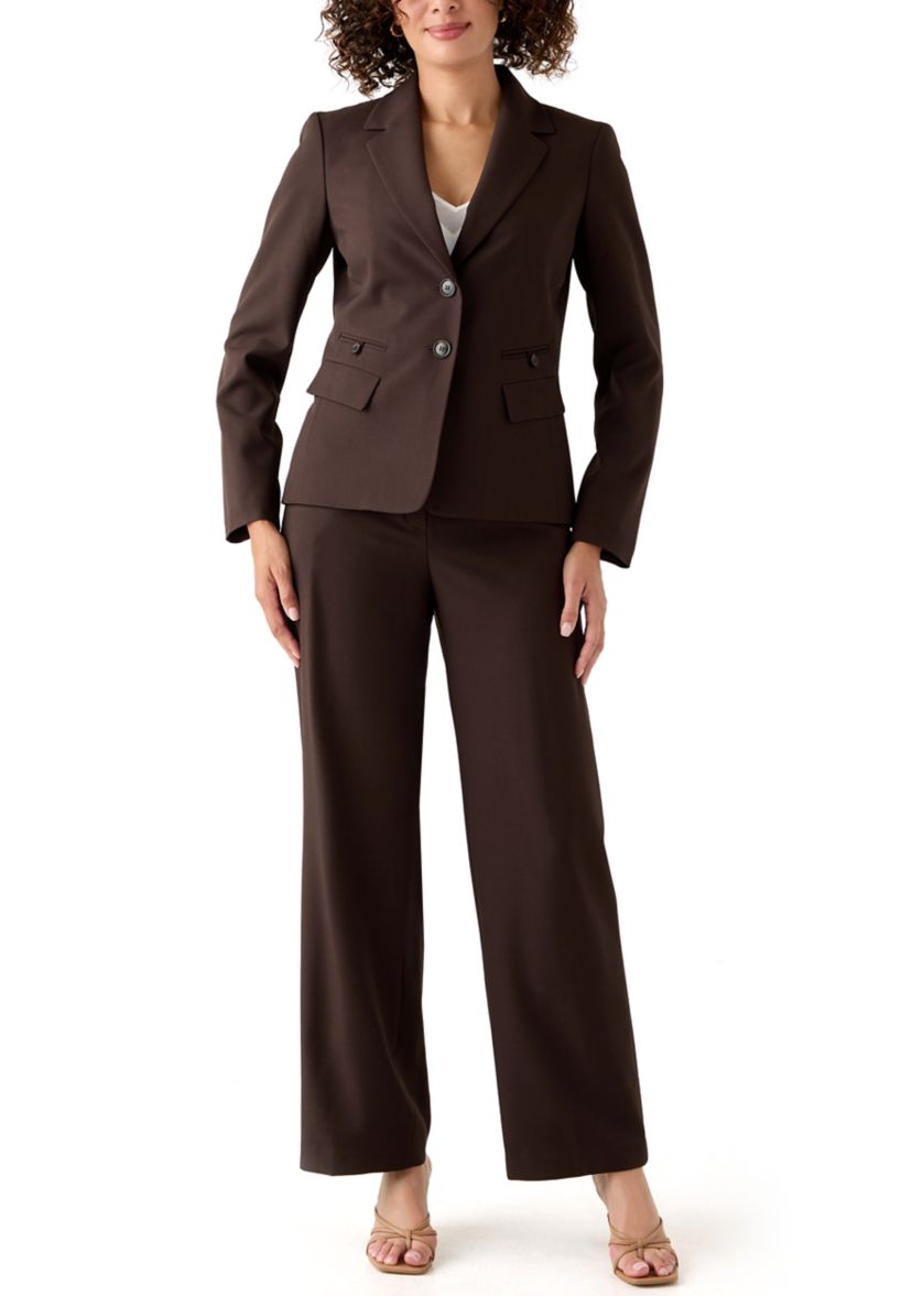 Four Pocket Jacket & Wide Leg Pant