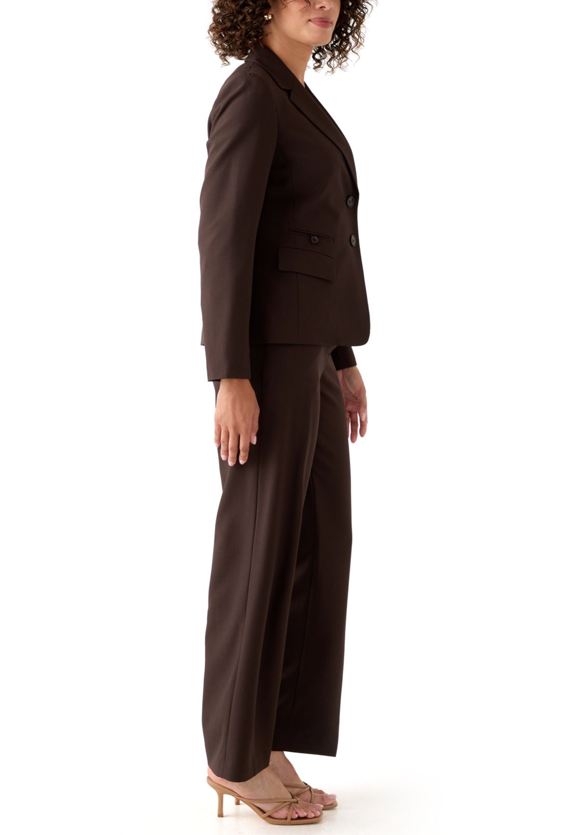 Four Pocket Jacket & Wide Leg Pant