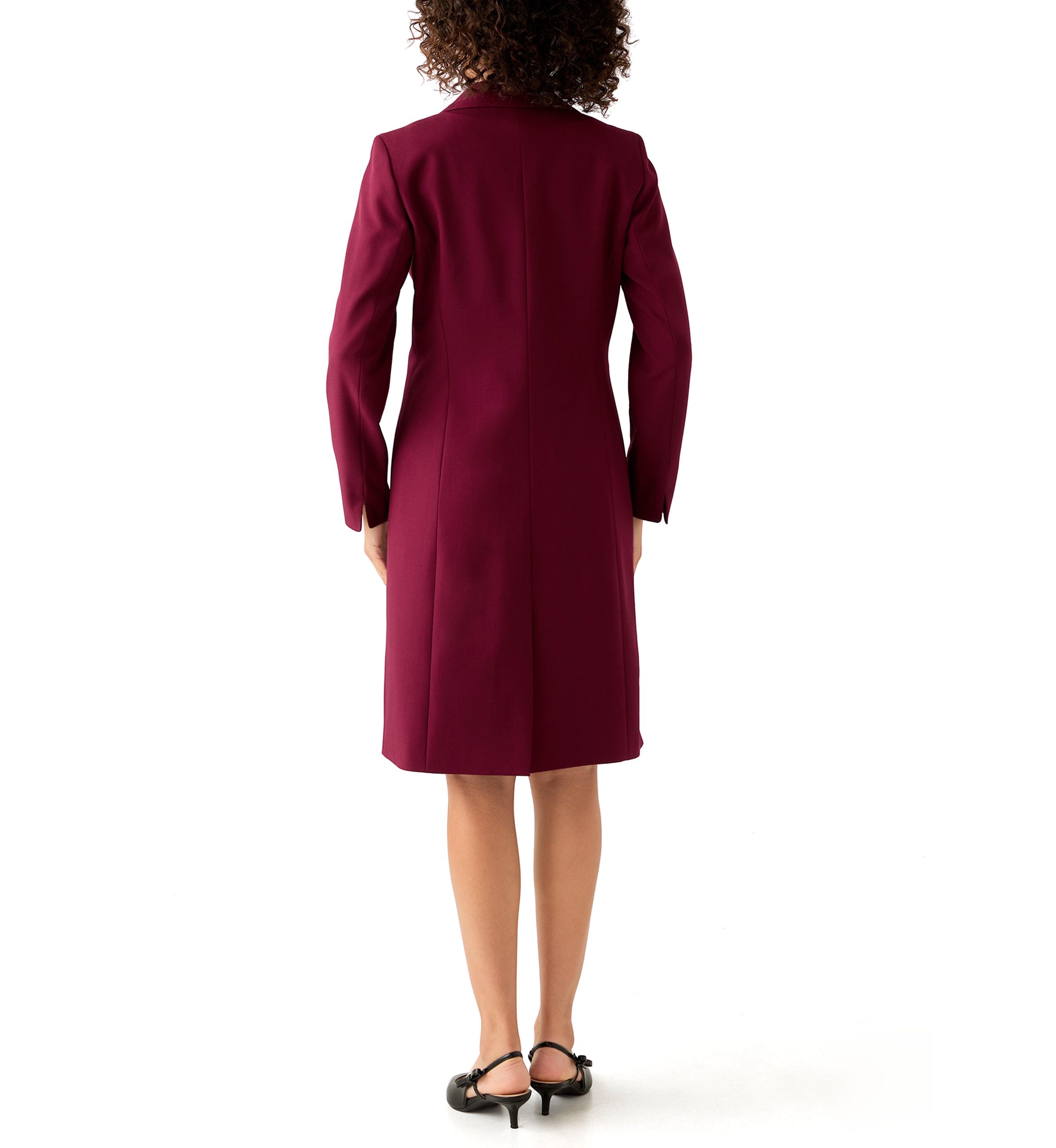 Long Coat & Basic Sheath Dress