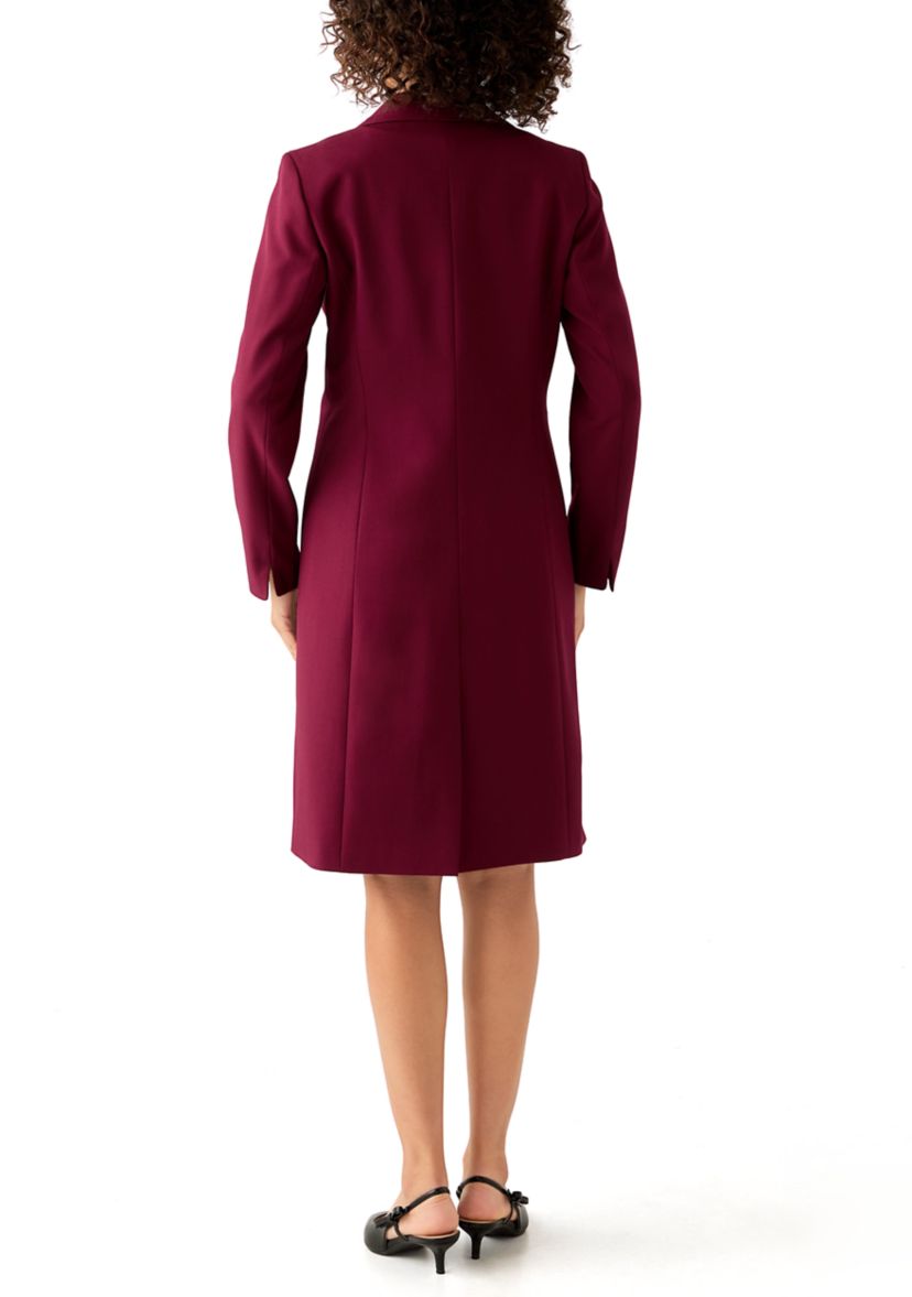 Long Coat & Basic Sheath Dress