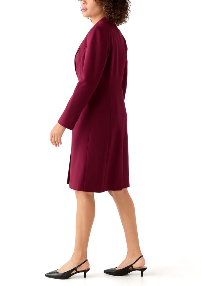 Long Coat & Basic Sheath Dress