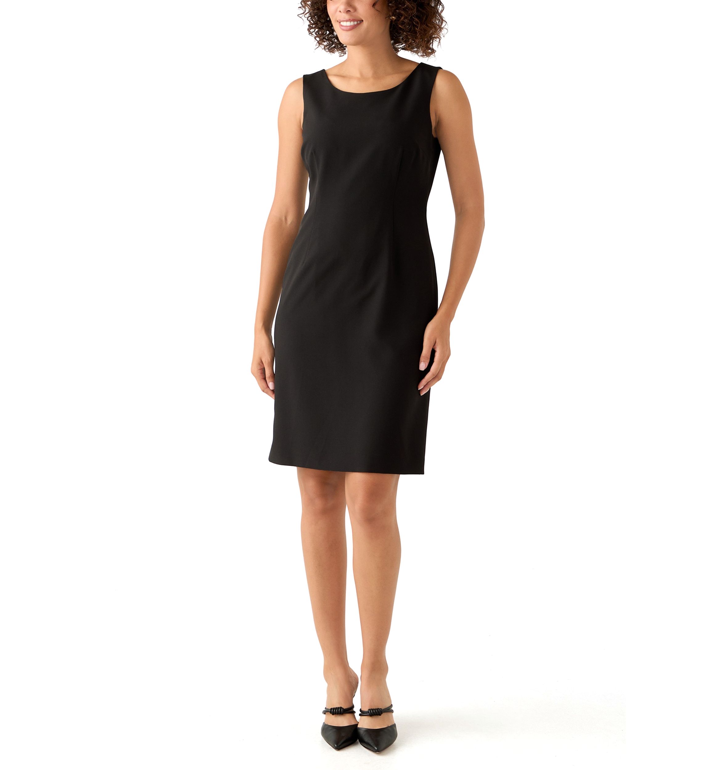 Houndstooth Topper with Framing & Sheath Dress