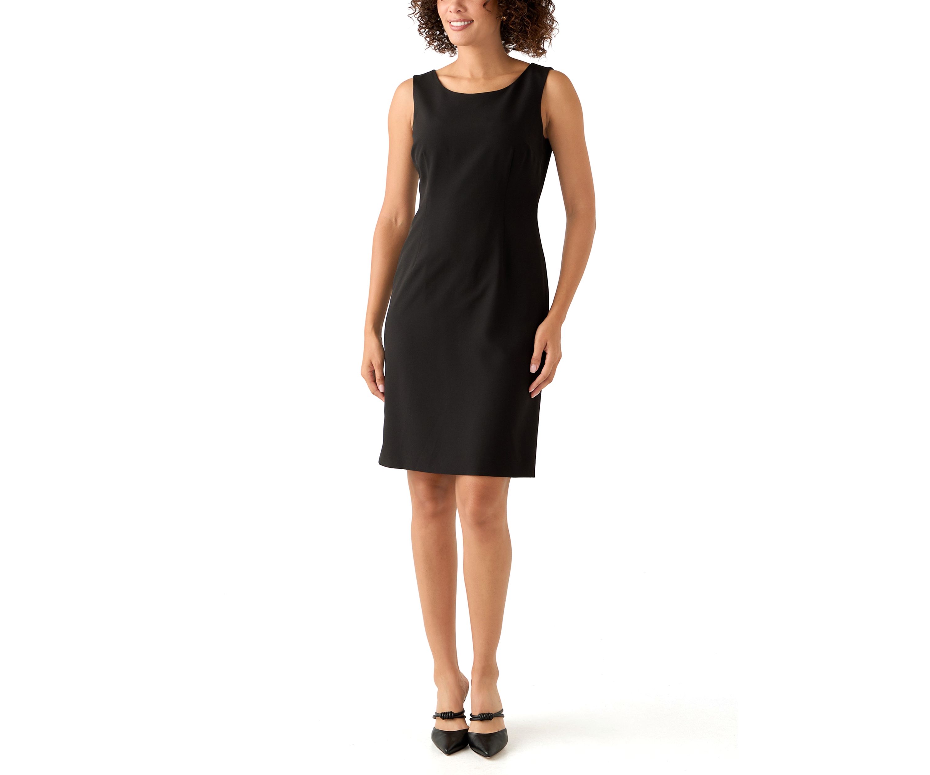 Houndstooth Topper with Framing & Sheath Dress