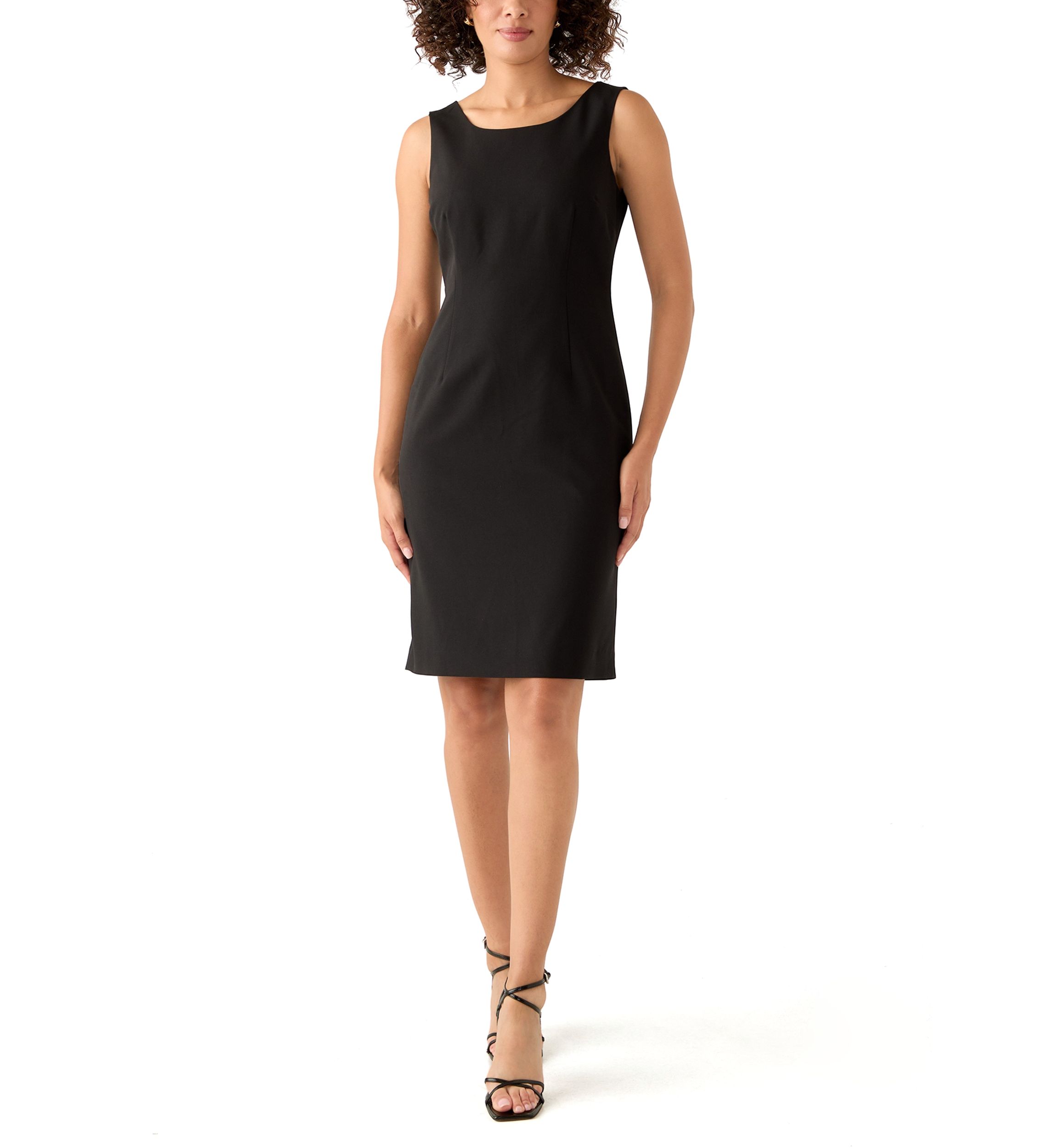 Houndstooth Topper with Framing & Sheath Dress