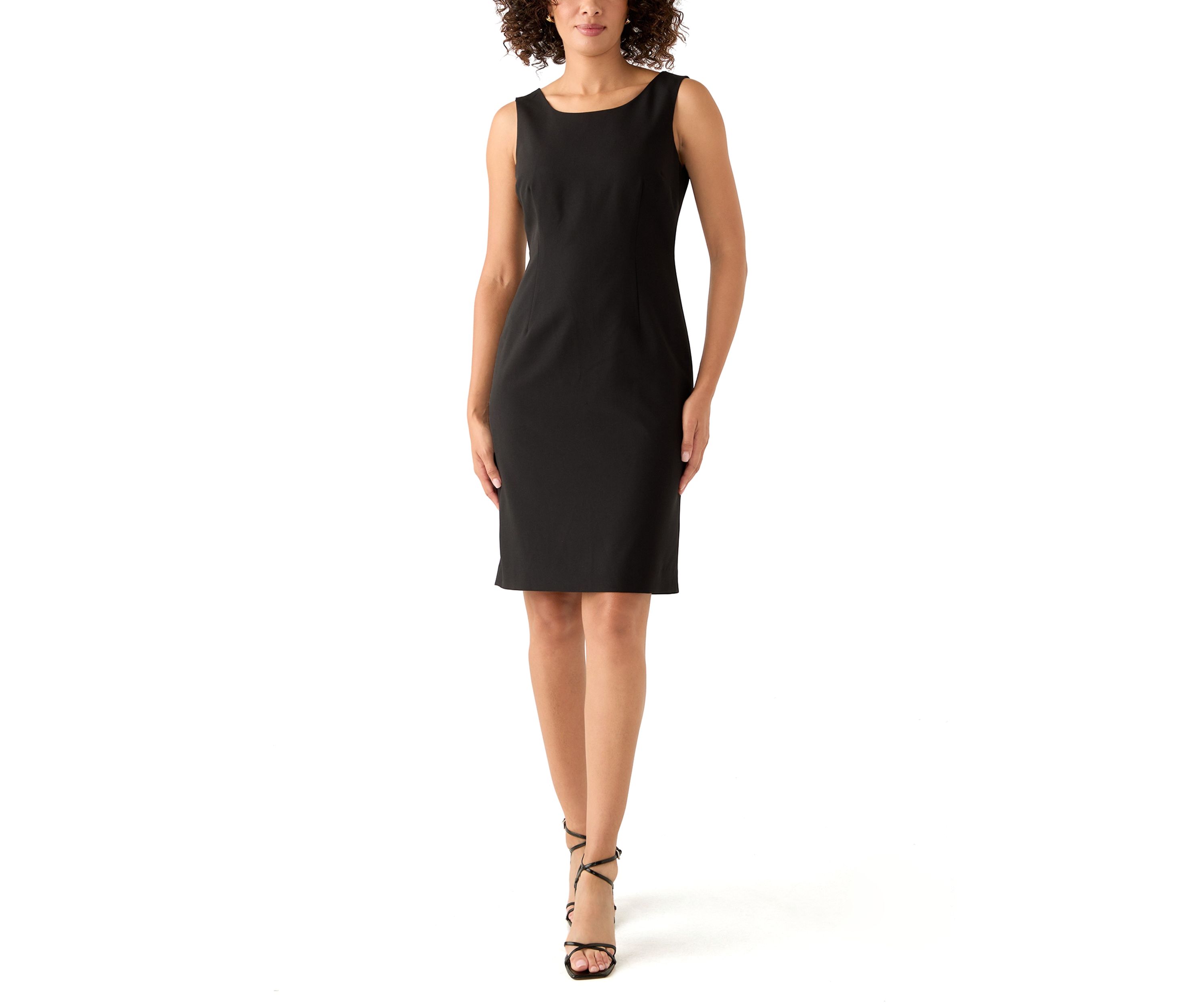 Houndstooth Topper with Framing & Sheath Dress