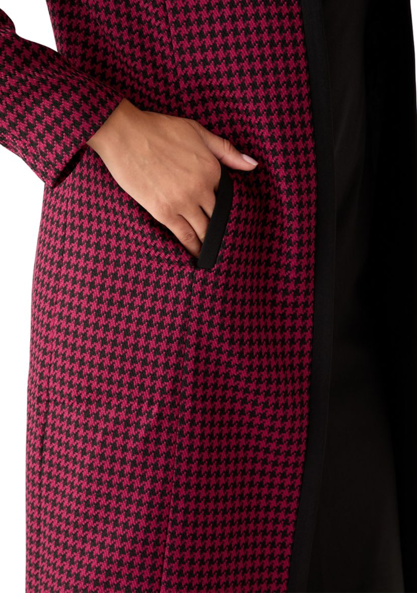 Houndstooth Topper with Framing & Sheath Dress
