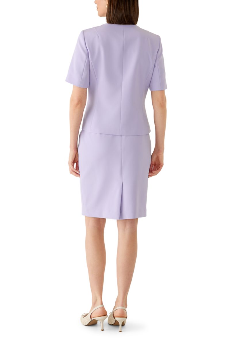 short sleeve dress jacket DOUBLE-BREASTED SHORT-SLEEVE JACKET