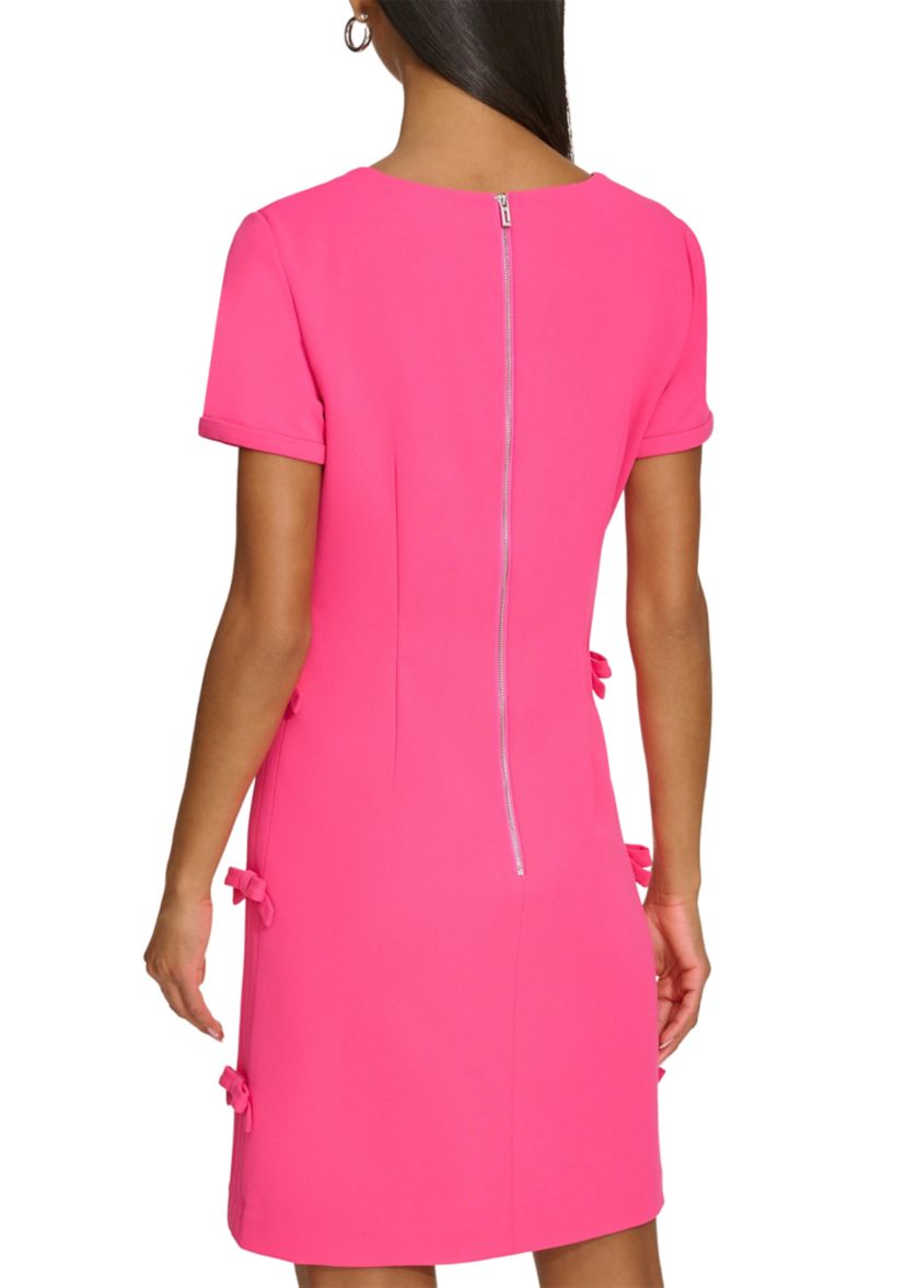 Womens Solid Square Neck Dress