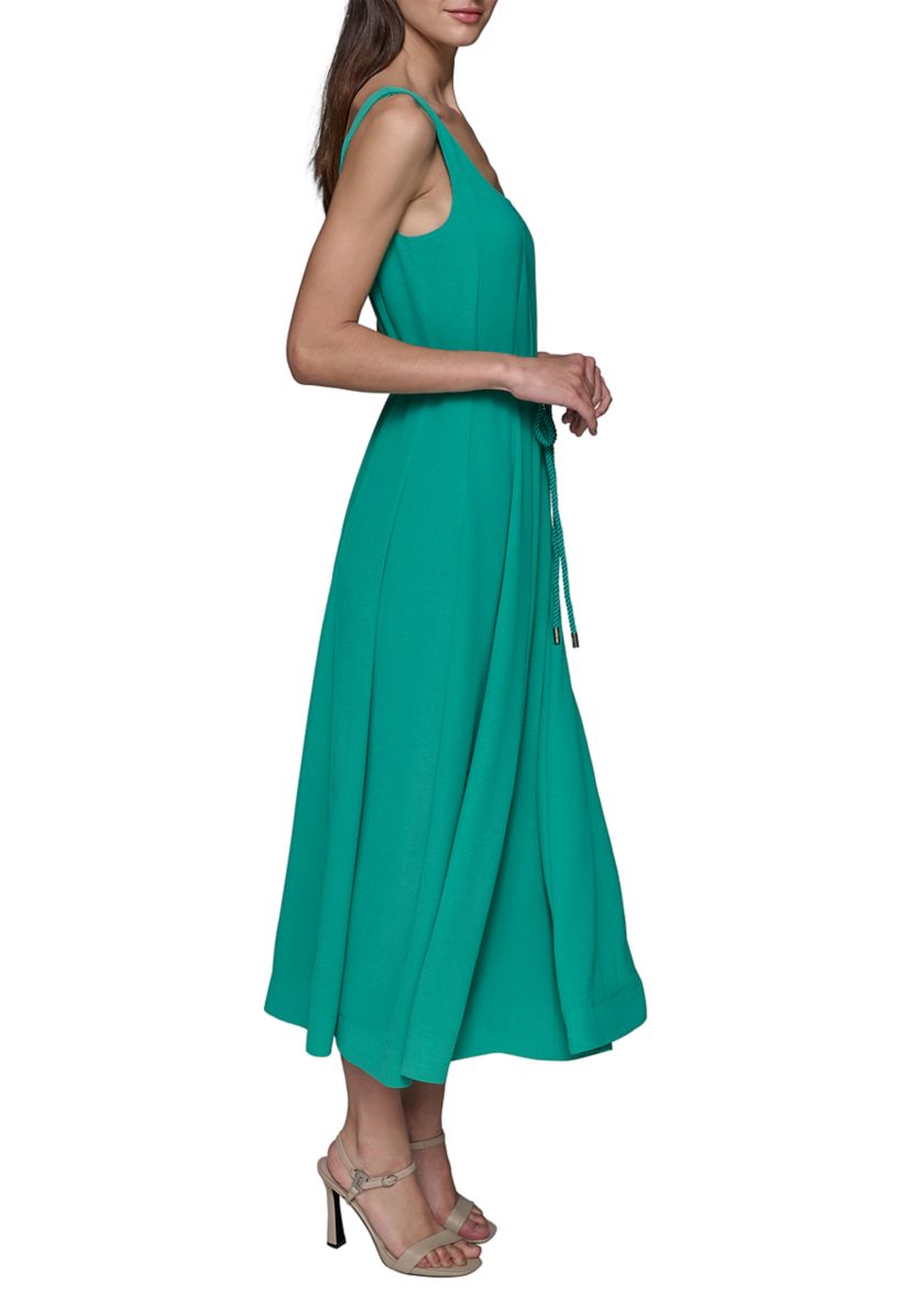 Womens Aero Wash Sleeveless Midi Dress with Rope Belt