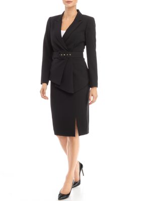 Nested Suit, Belted Jacket and Skirt