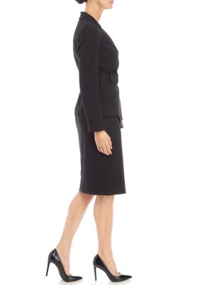 Nested Suit, Belted Jacket and Skirt