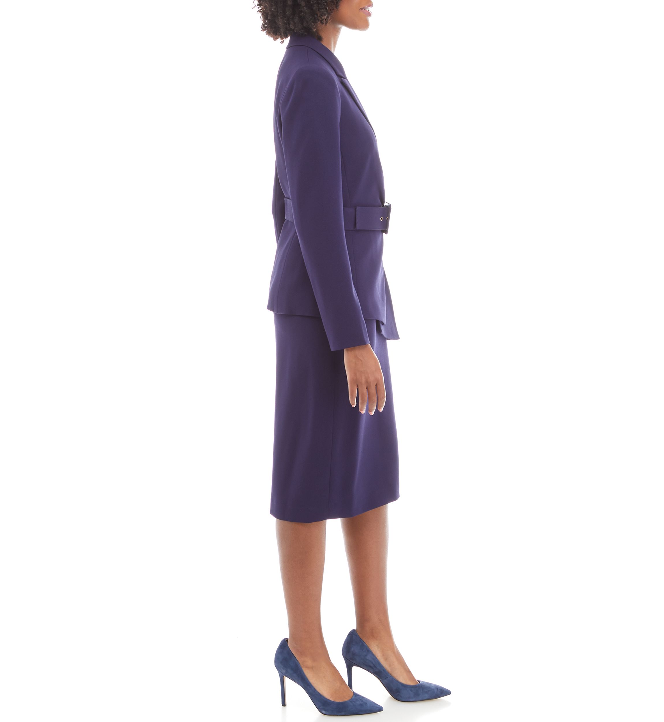 Nested Suit, Belted Jacket and Skirt
