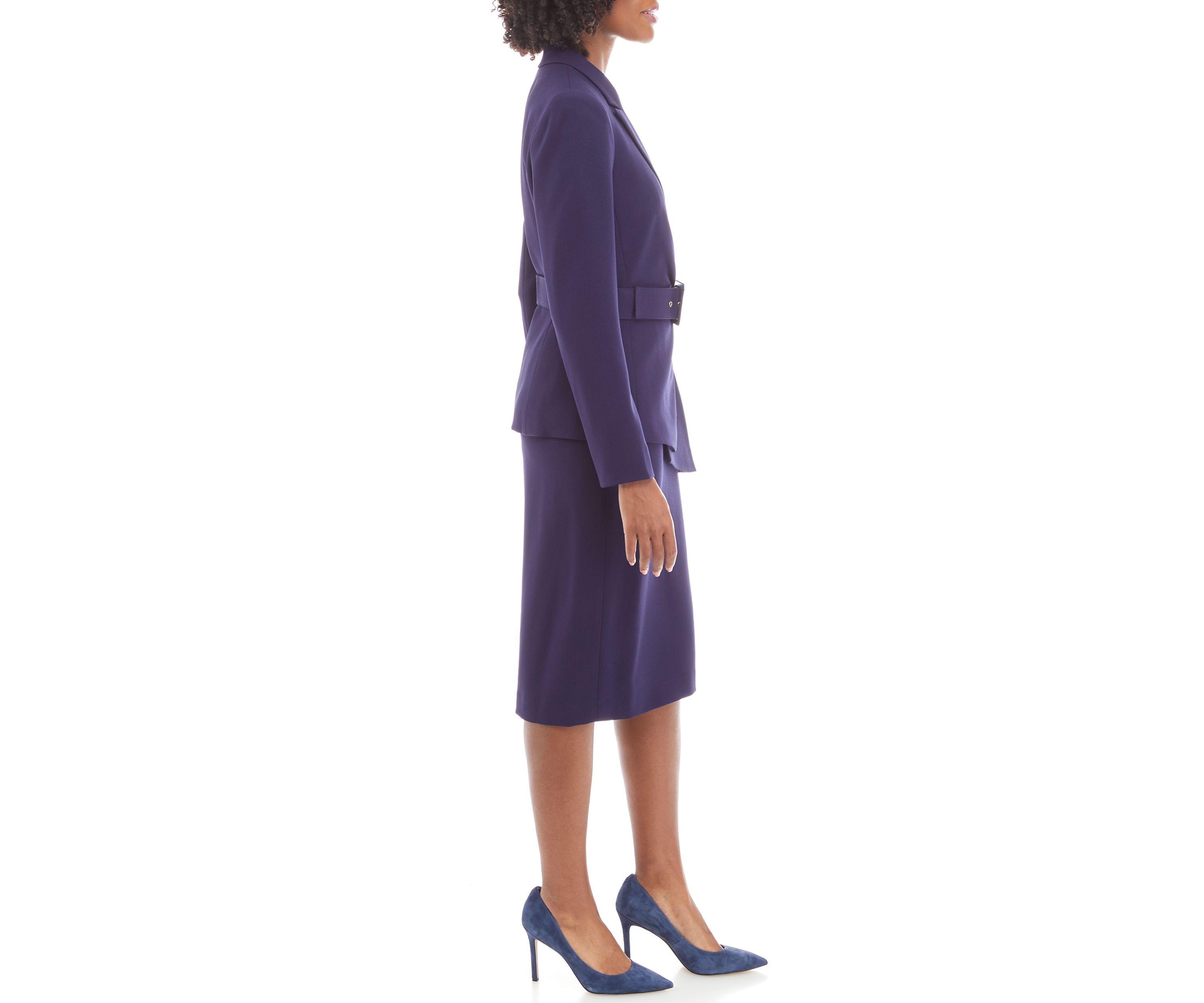 Nested Suit, Belted Jacket and Skirt