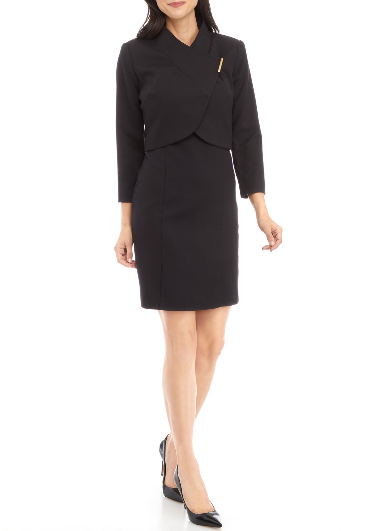 Nested Suit, Cropped Jacket and Dress