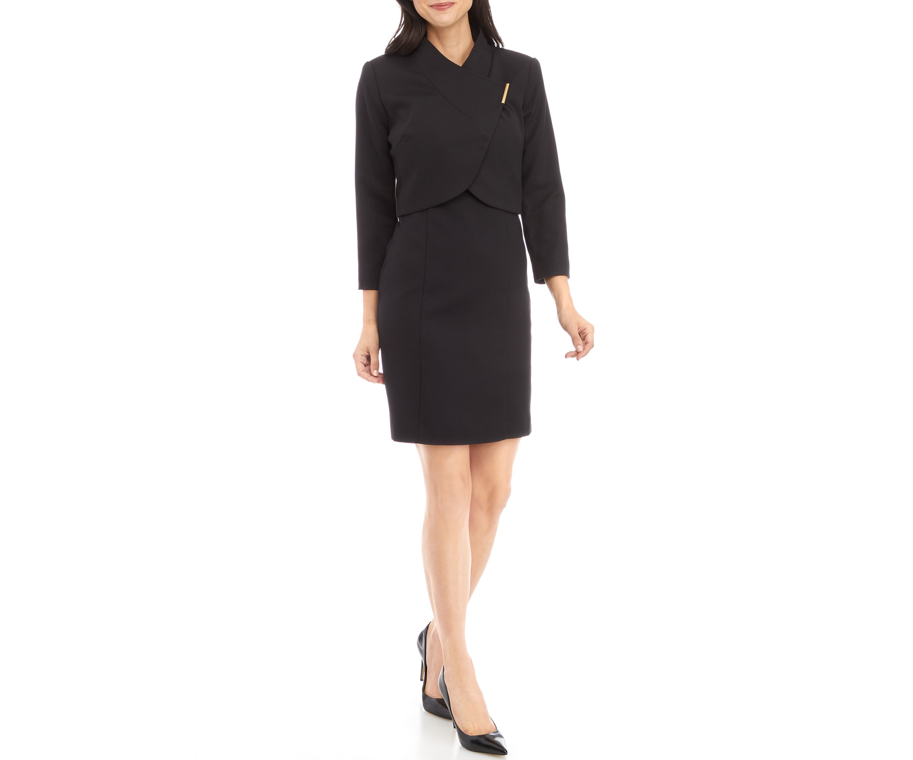 Nested Suit, Cropped Jacket and Dress
