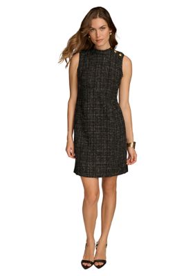Donna Karan New York Women's Mock Neck Sheath Dress, 2