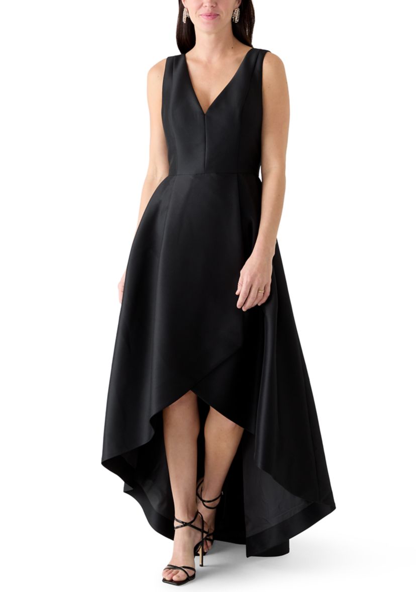 donna karan gowns & formal dresses Donna Karan Women's Organza Strapless Cascading Gown in cielo main image 0