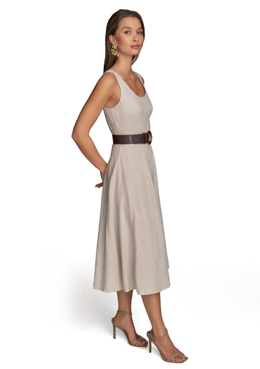 Womens Sleeveless Square Neck Maxi Dress 