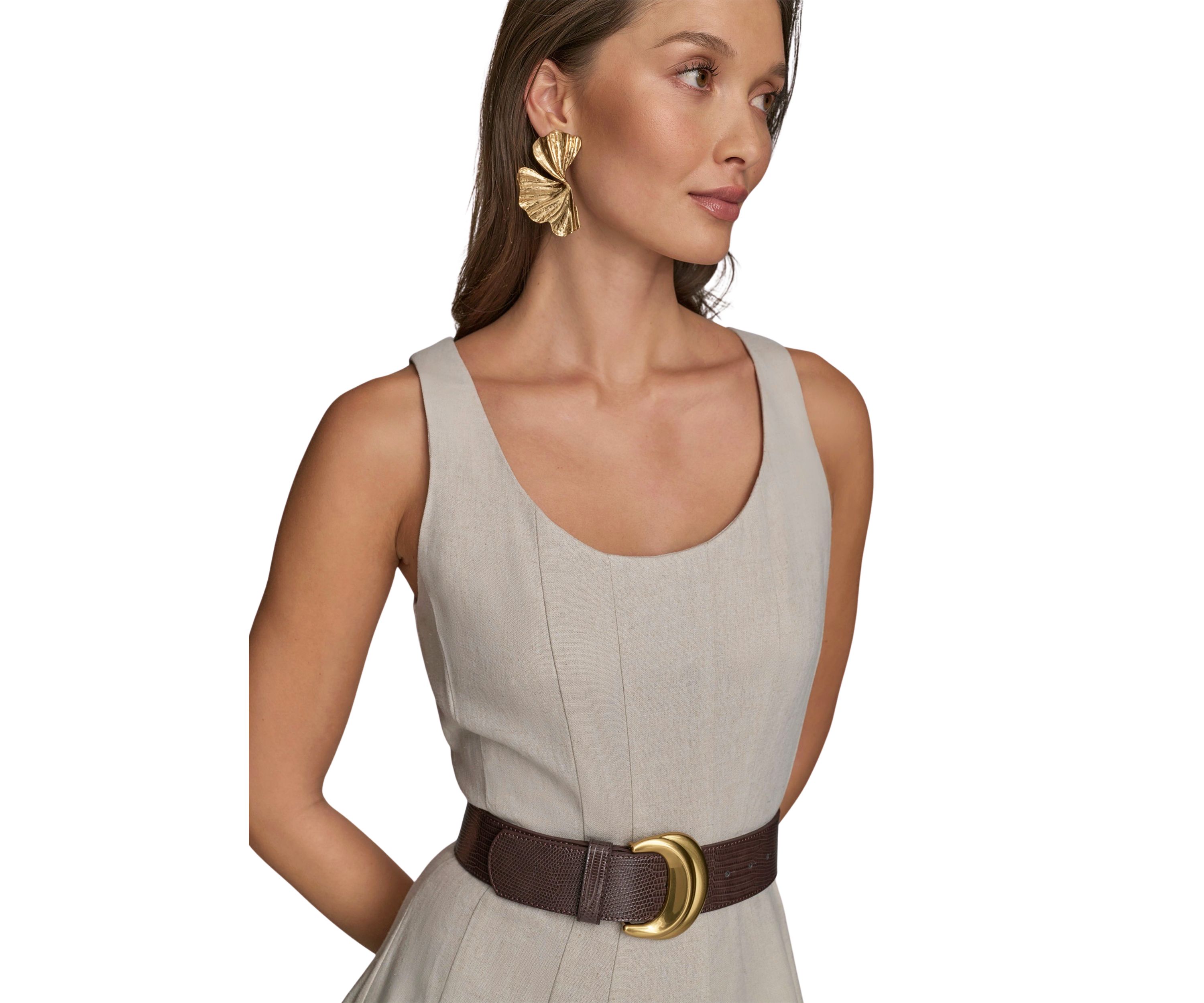 Womens Sleeveless Square Neck Maxi Dress 