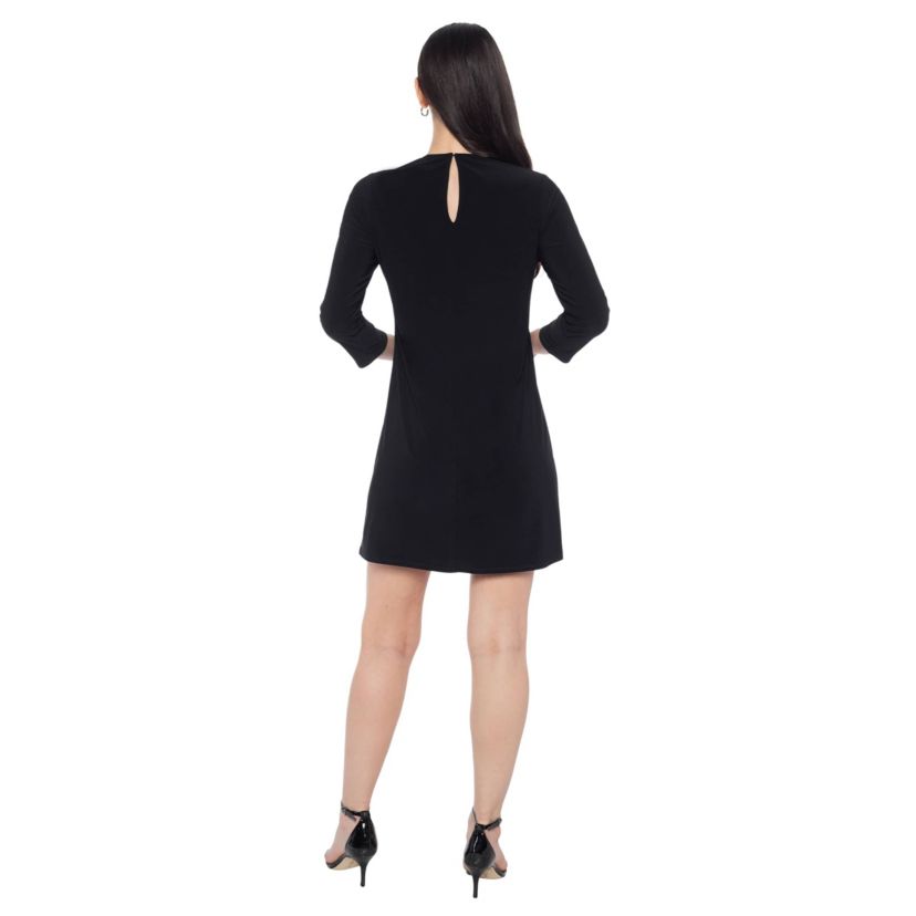 Beaded Front Shirt Dress