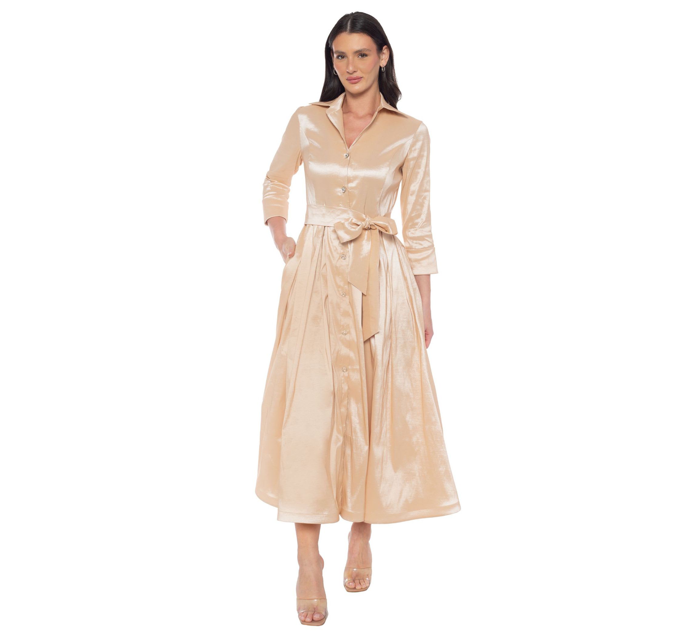 Collar Jacket Midi Dress