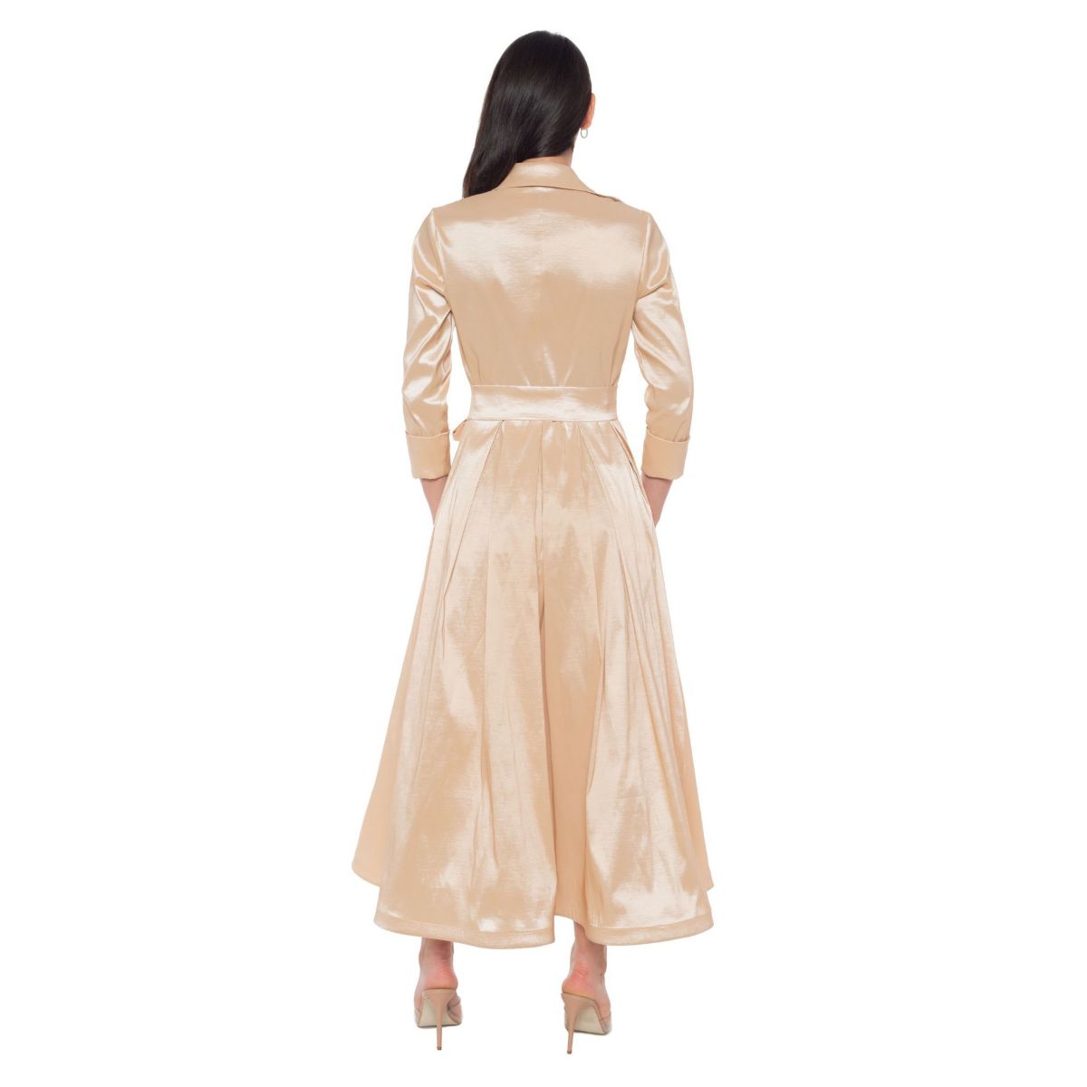 Collar Jacket Midi Dress