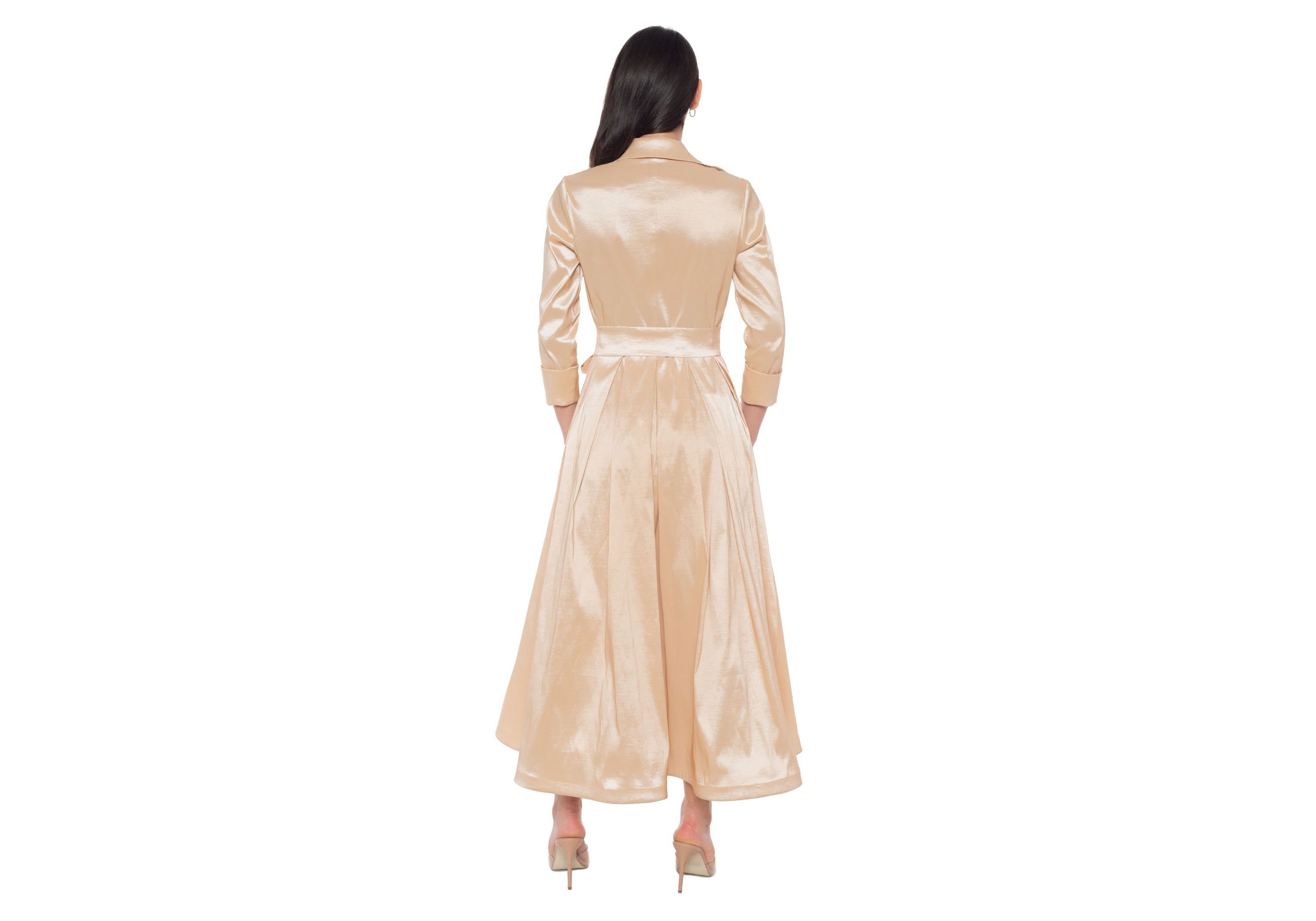 Collar Jacket Midi Dress