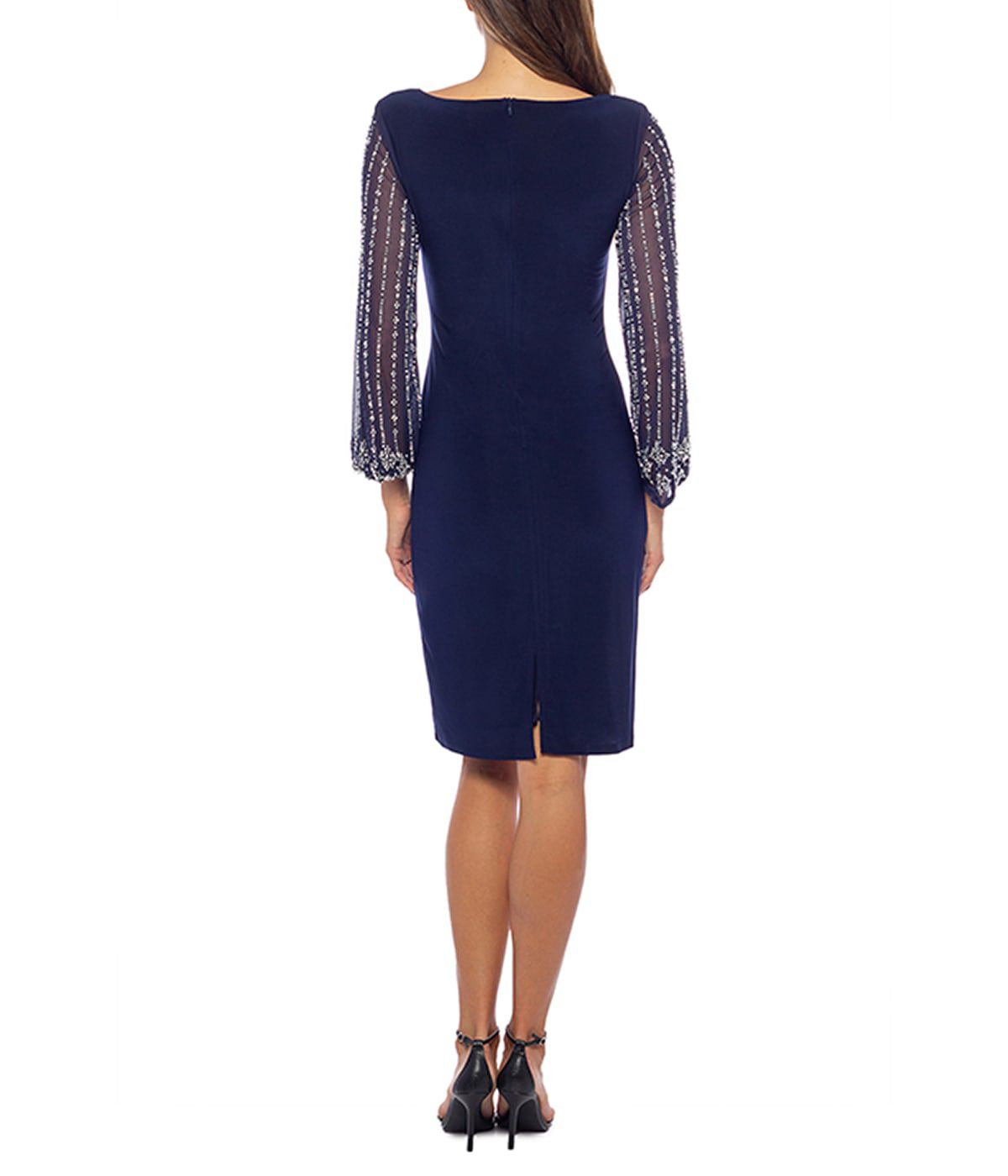 Beaded Lace Sheath Dress