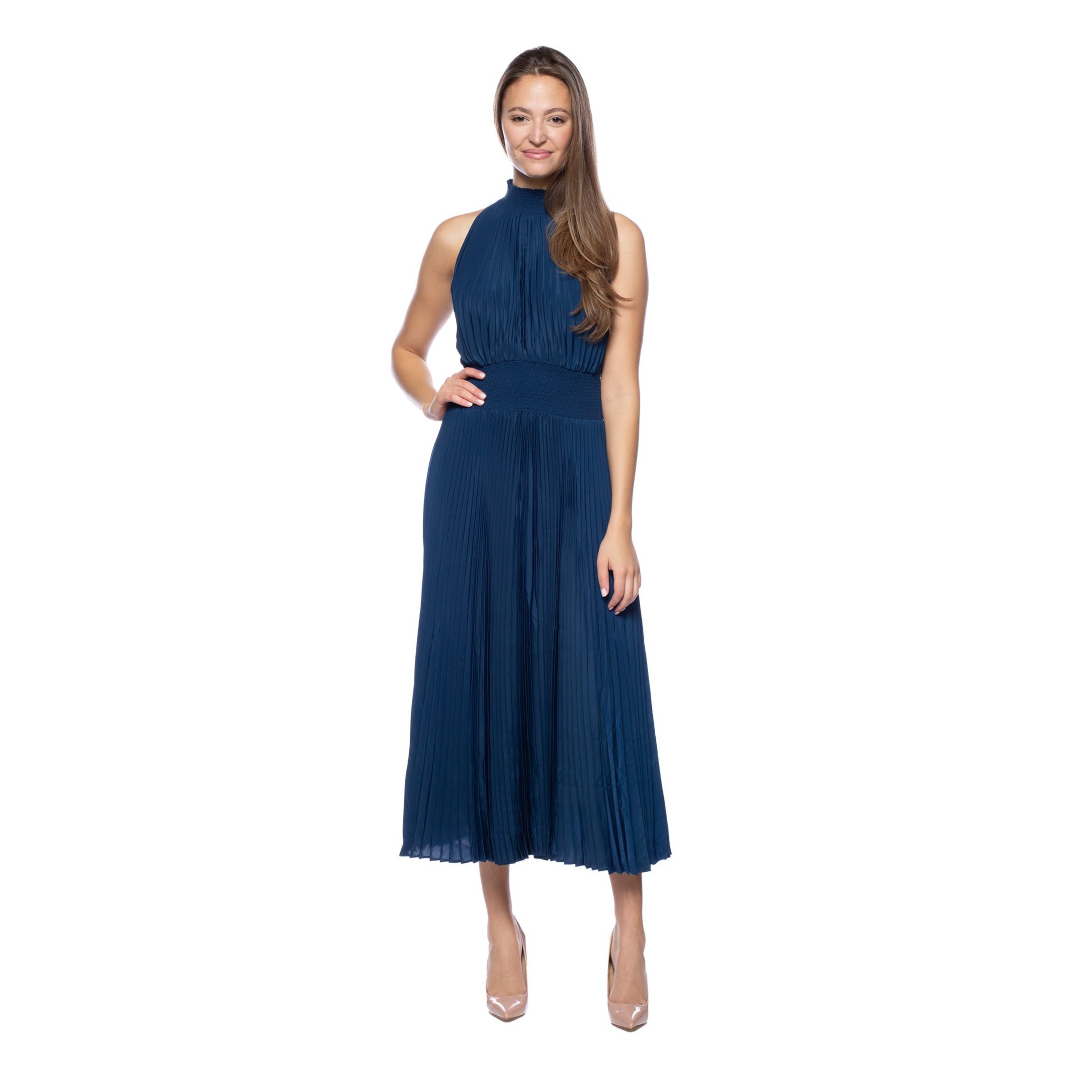 Sleeveless Pleated Dress
