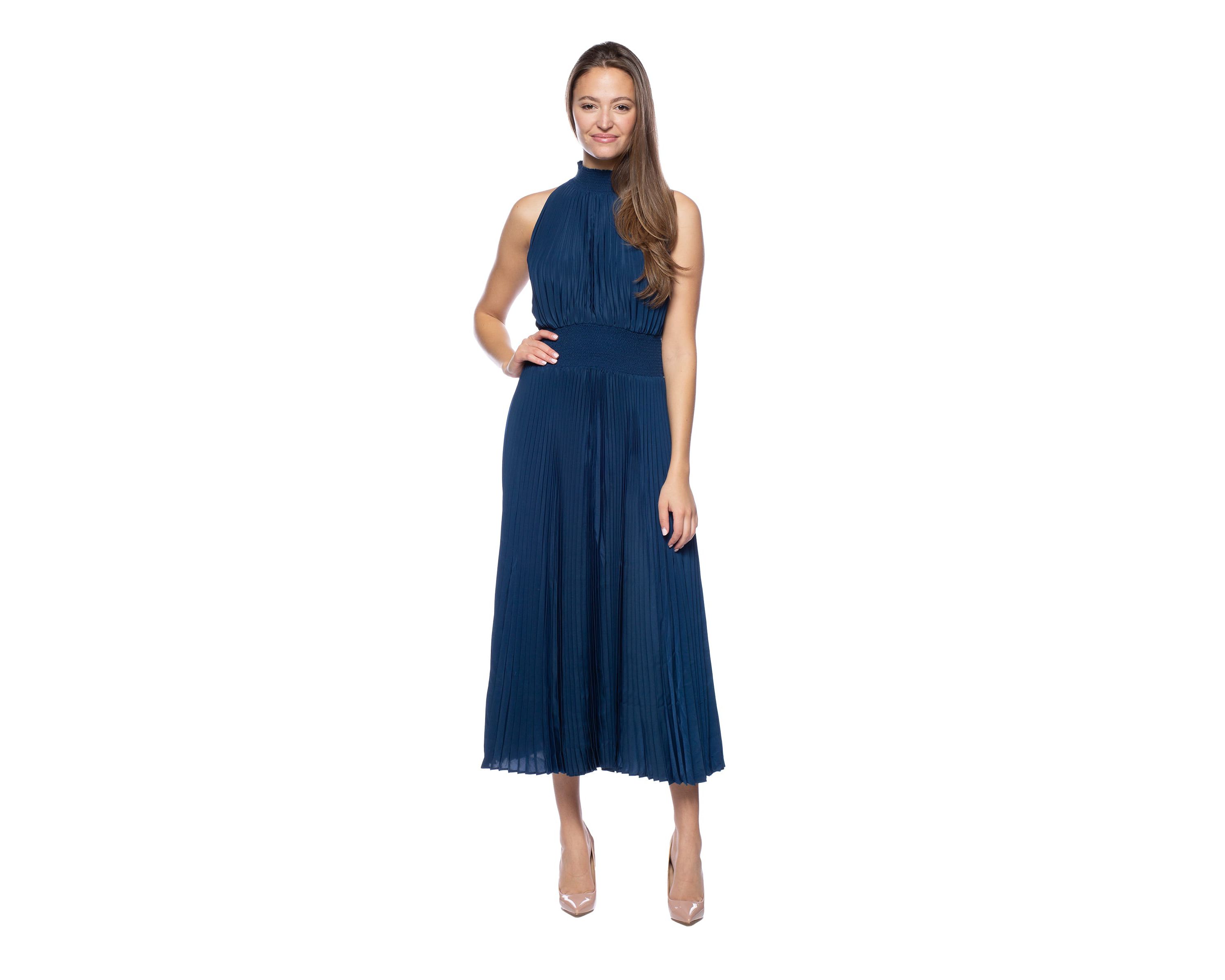 Sleeveless Pleated Dress