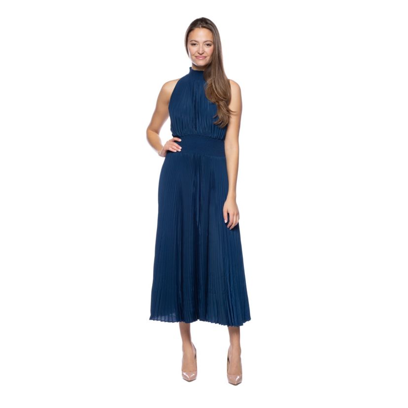 Sleeveless Pleated Dress