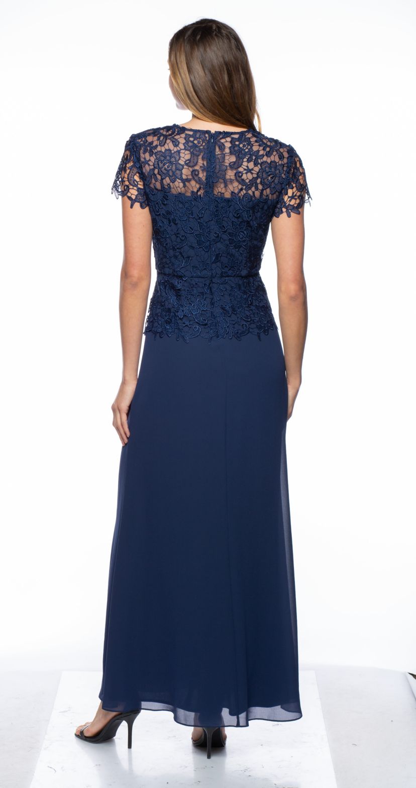 2Pc Mock Chemical Lace Gown