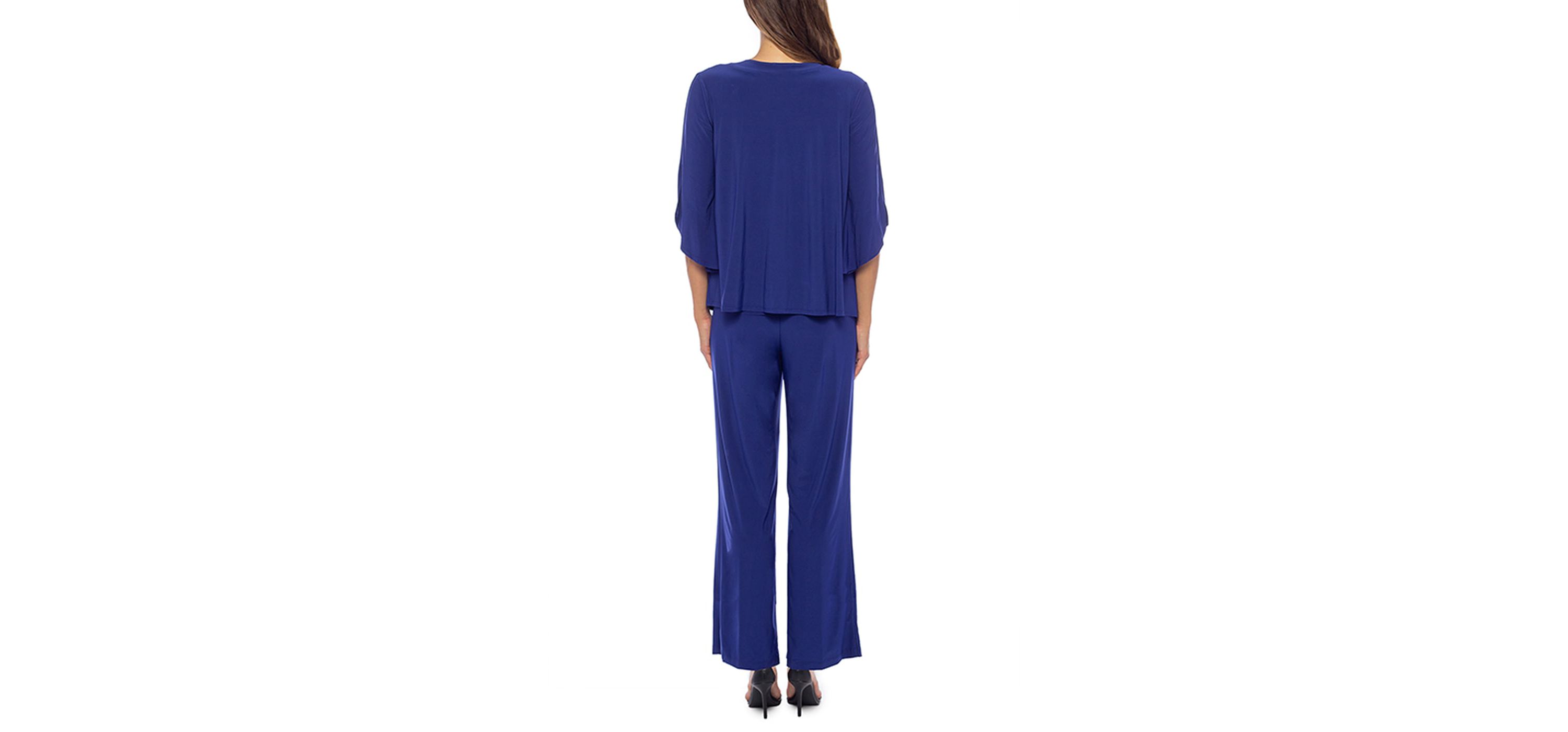 3Pc Keyhole  Jacket Pant Set