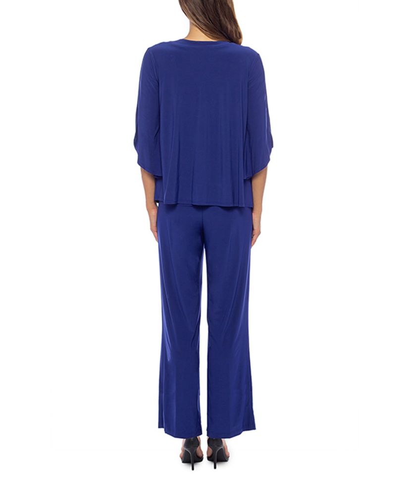 3Pc Keyhole  Jacket Pant Set