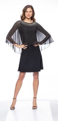 Beaded Capelet Ity Dress