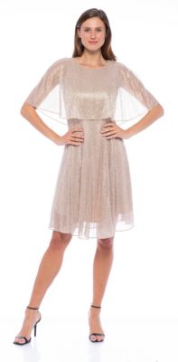 Caplet Midi Dress Pleated