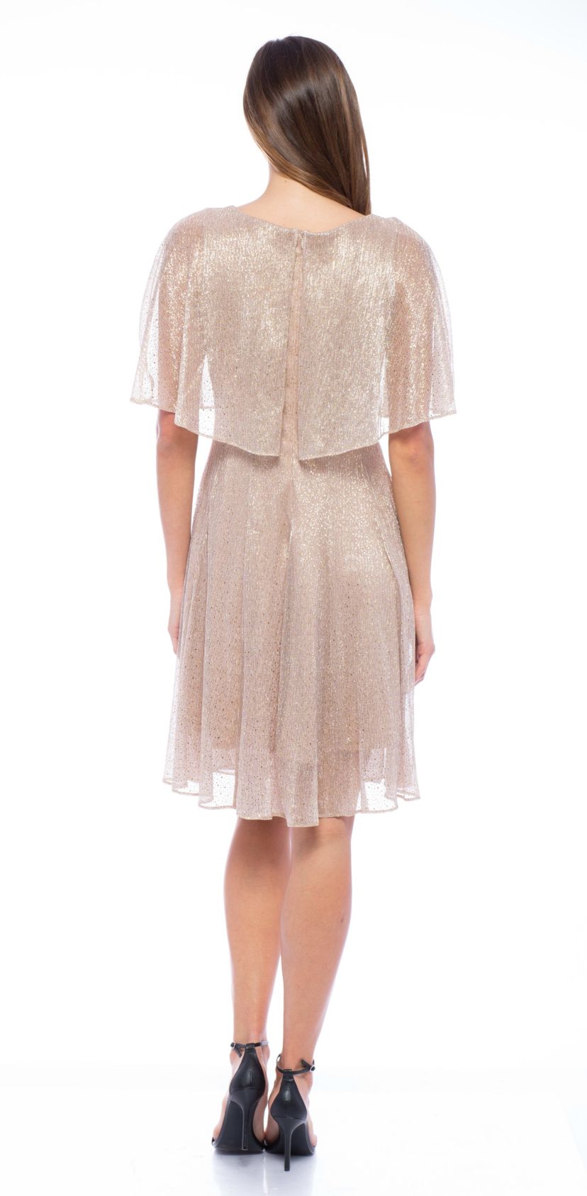 Caplet Midi Dress Pleated