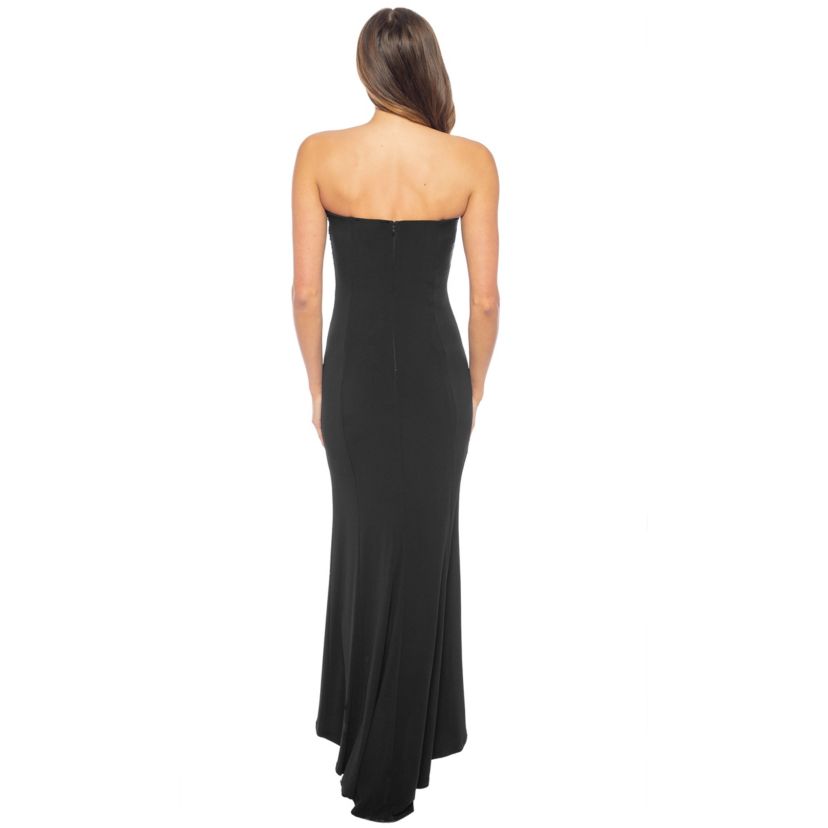 Strapless Gown with Ombre Faraj Beading