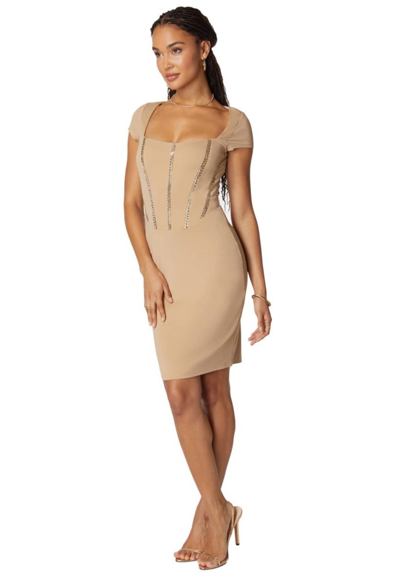 mini brown polka dot dress The In My Feels Brown Polka Dot Mini Dress