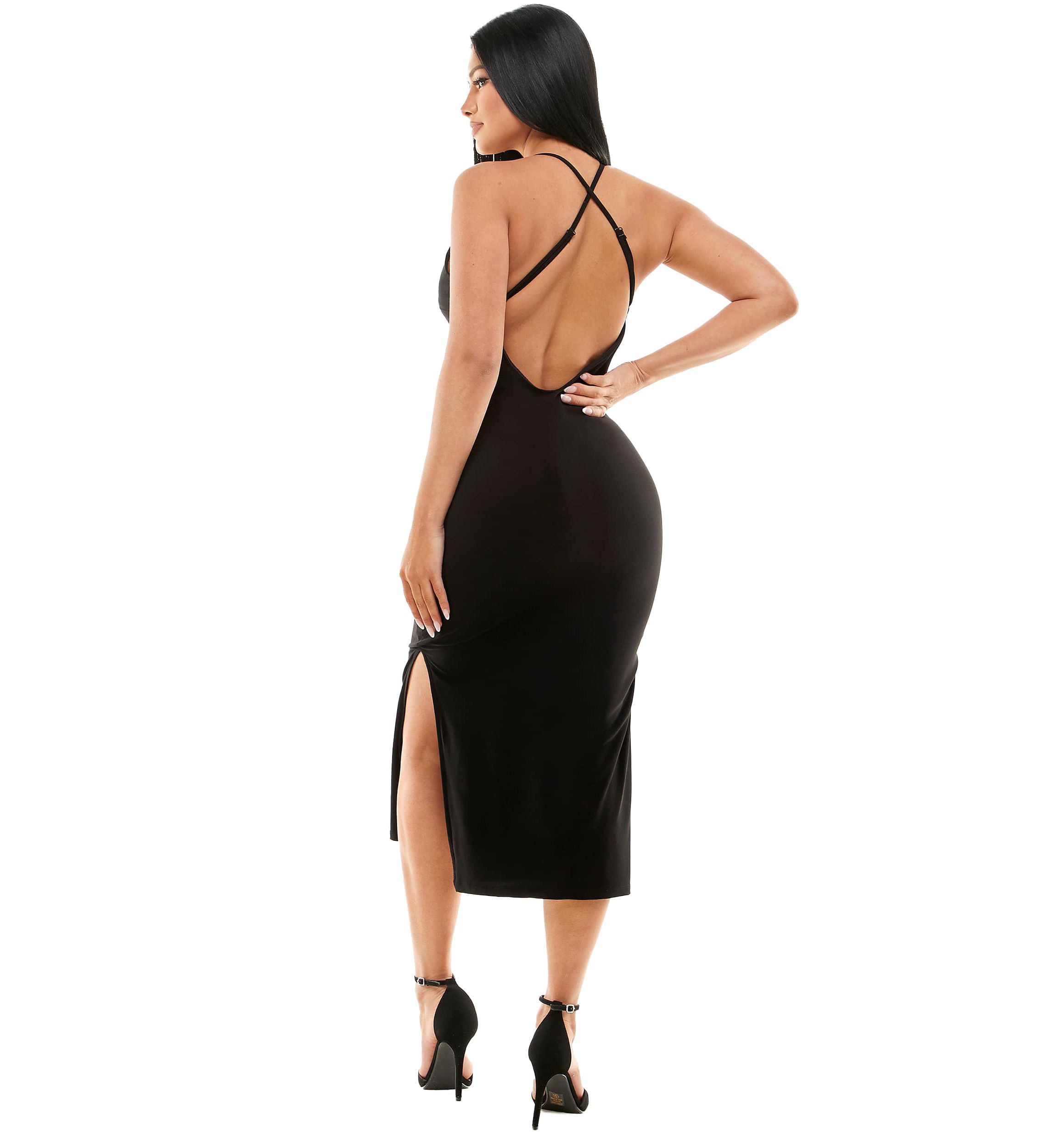 Bebe Gold Bar Detail Dress | Belk