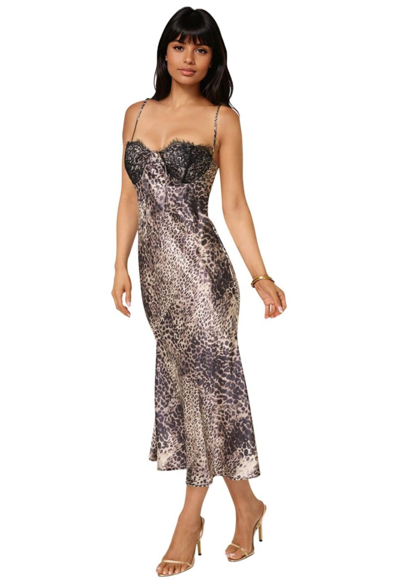 fitted lace wedding dress Maxi Logo Dress in Black