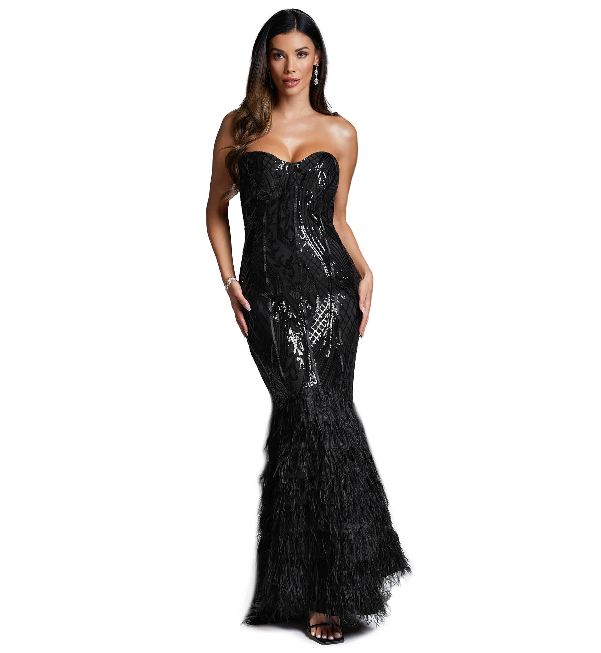 belk black prom dresses Evening & Formal Glamful Elegant Young Casual General Fabric: Taffeta Sweep/Brush Train Back Details Color:S