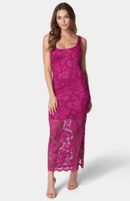 Bebe Women's LACE SQUARE NECK MAXI DRESS