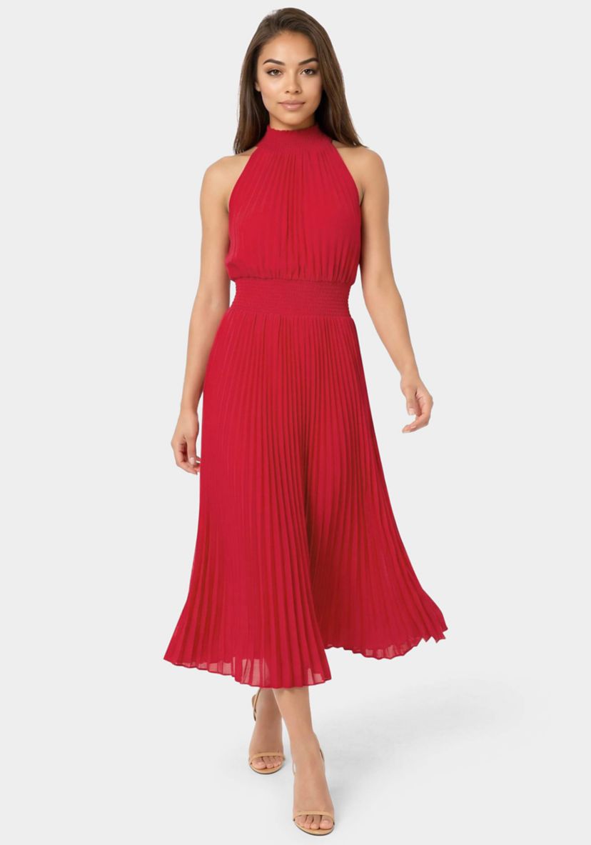 bebe red dress Womens Printed Chiffon Midi S 25 Hips LULU BEBE VELVET DRESS WITH