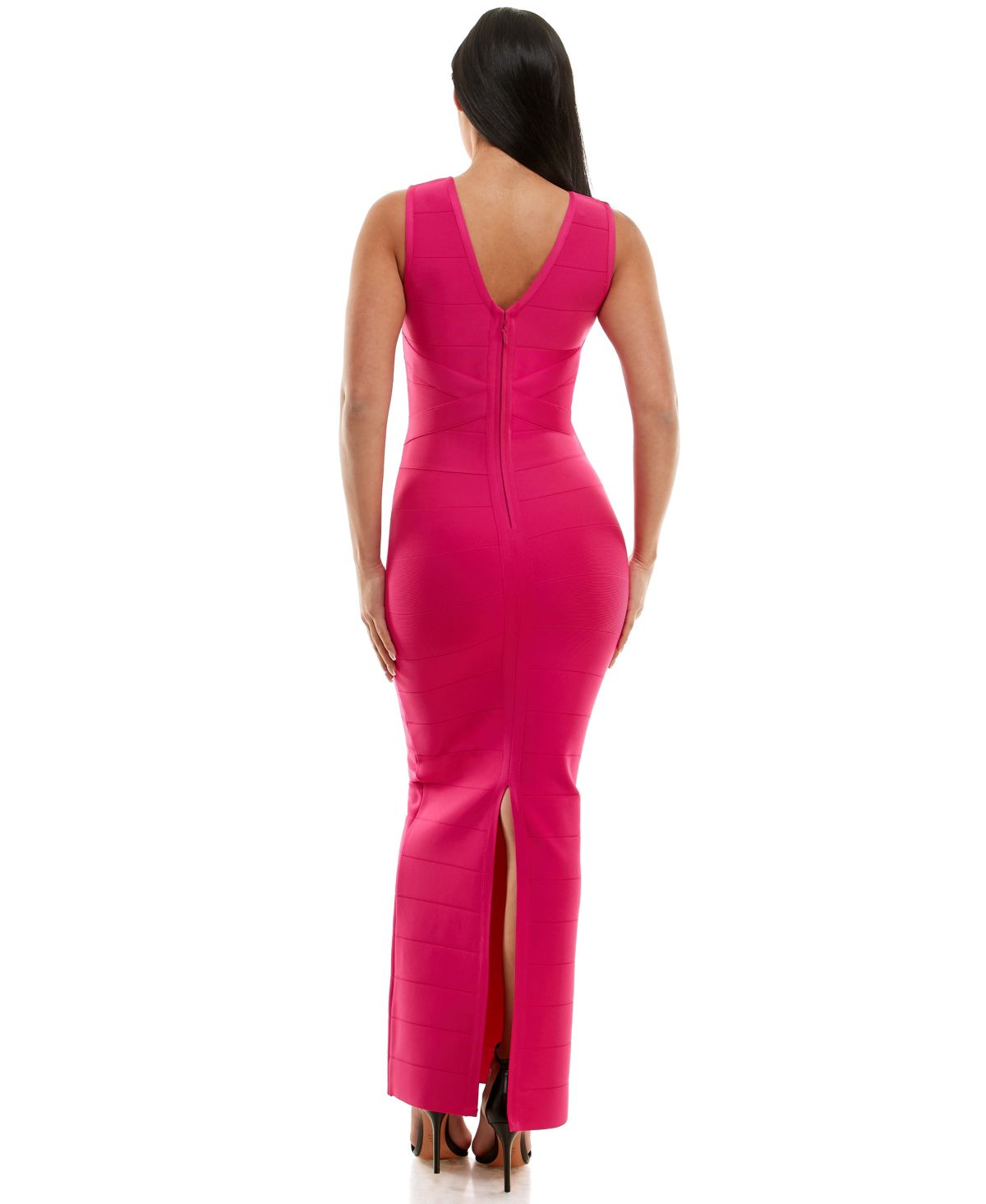 Bebe WomenS Bandage Double V Gown