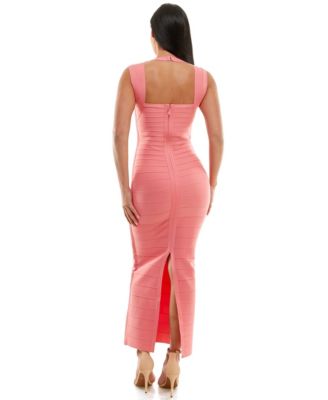 Bebe Women'S Bandage Sweetheart Neck Gown