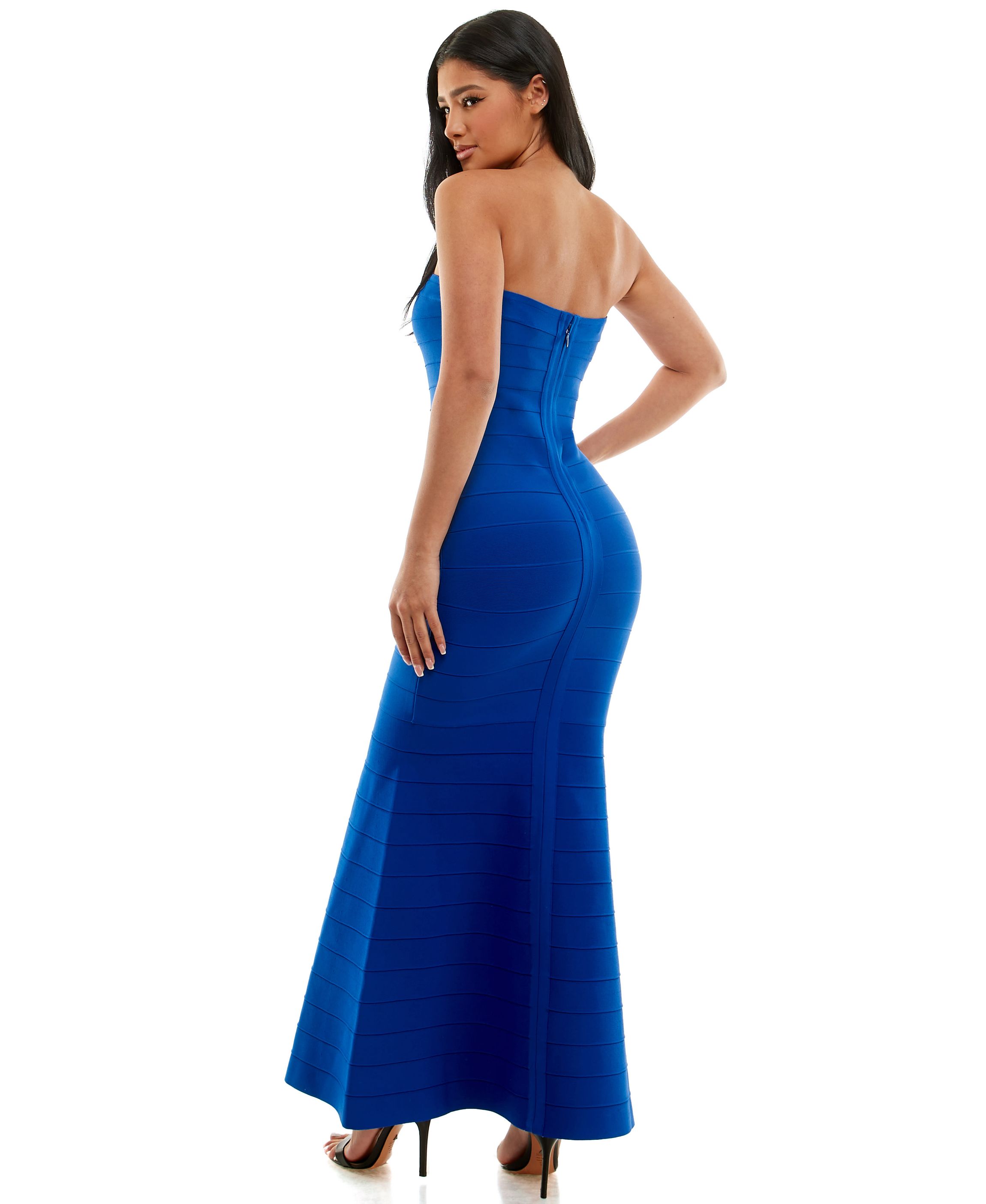 Bebe WomenS Bandage Strapless Gown