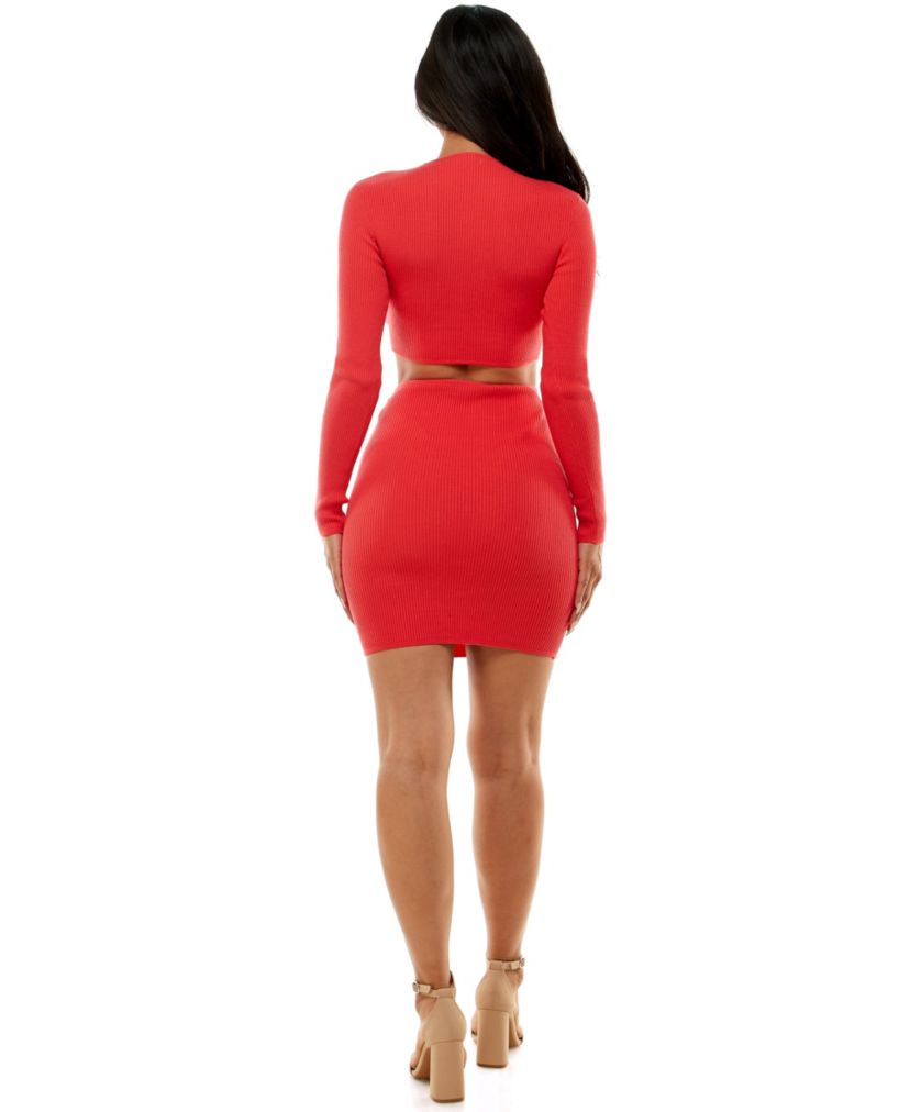 Bebe WomenS Side Cutout Ring Detail Dress