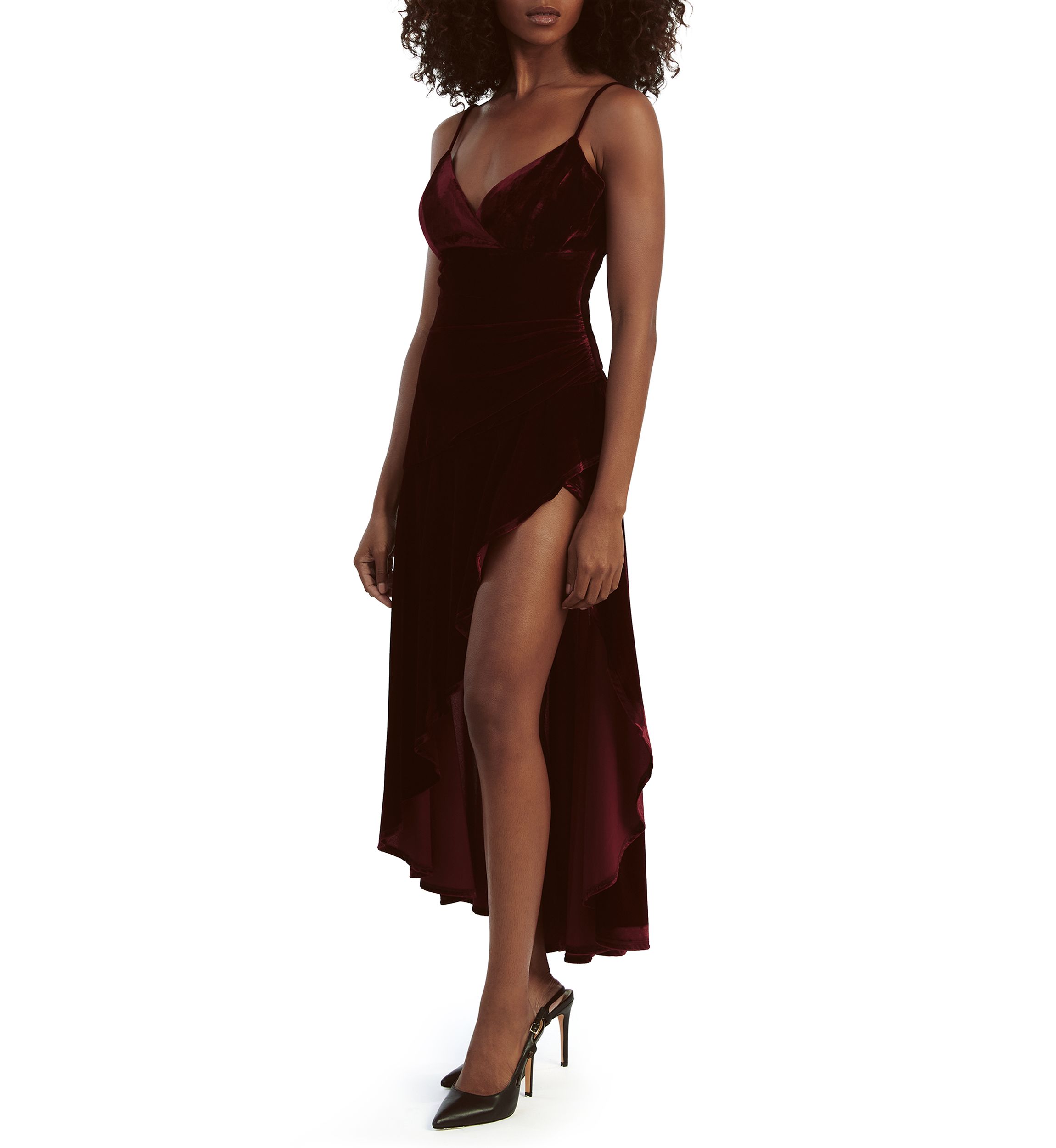 Womens Sorella Velour Midi Dress